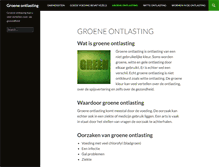 Tablet Screenshot of groeneontlasting.com